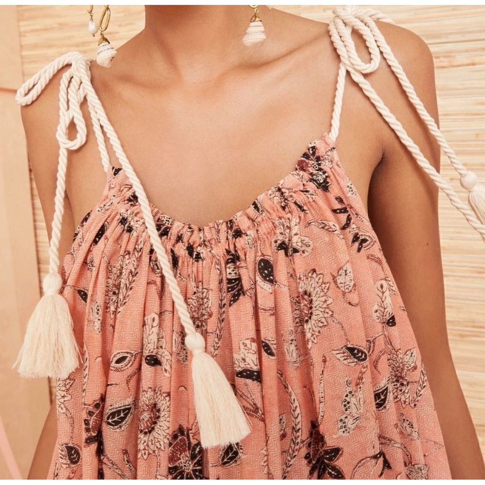 Ulla Johnson Pink Floral Maxi Dress - Picture 5 of 9